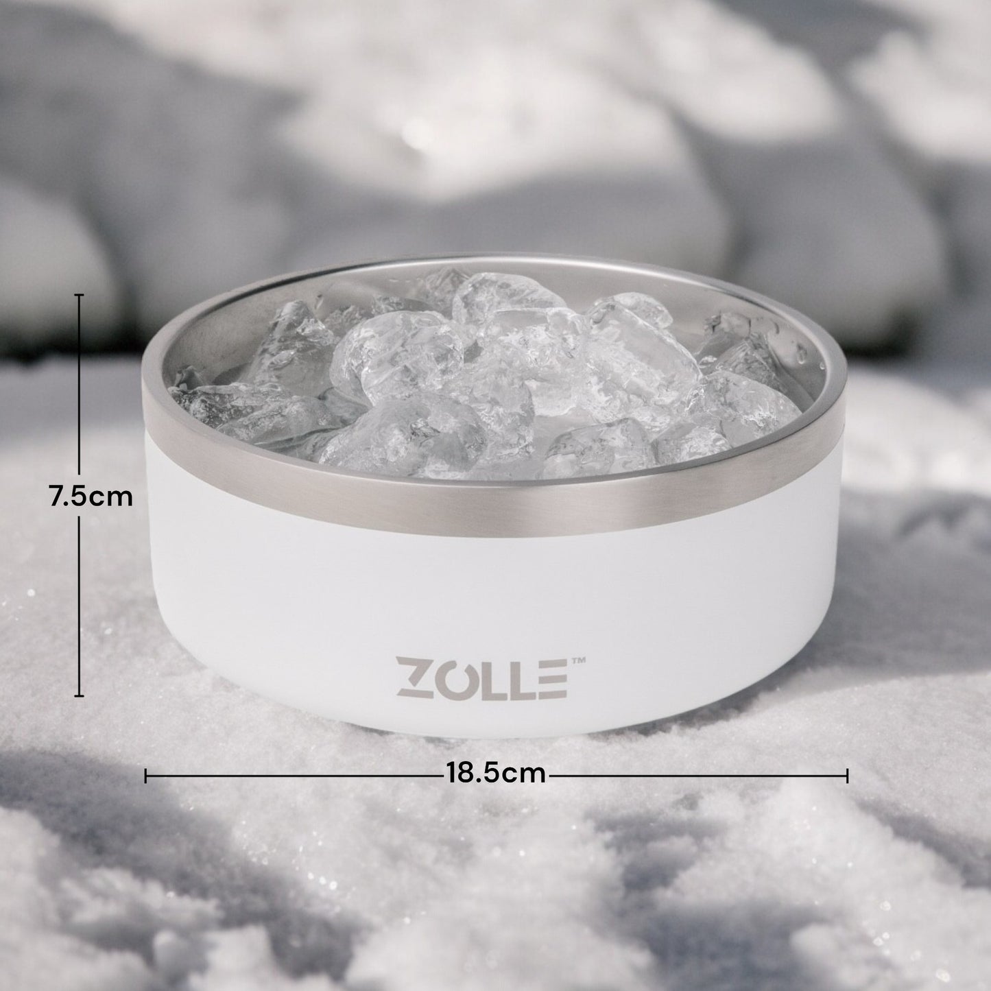 ZOLLE® Bowl - Premium stainless steel pet bowl & slow feeder